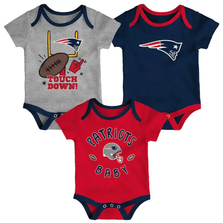 Ensemble 3 pièces nouveau-né NFL New England Patriots Champ 21 na