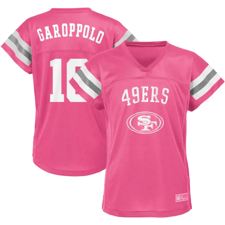Maillot de jeune fille NFL des 49ers de San Francisco Garoppolo rose