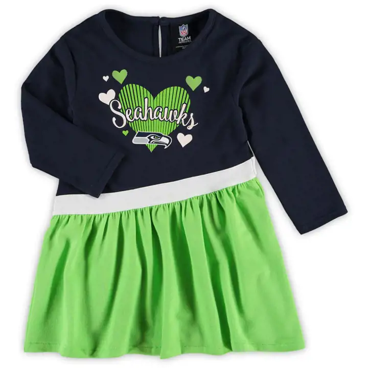 Robe Tunique Seattle Seahawks NFL pour Bébé Fille 20 marine