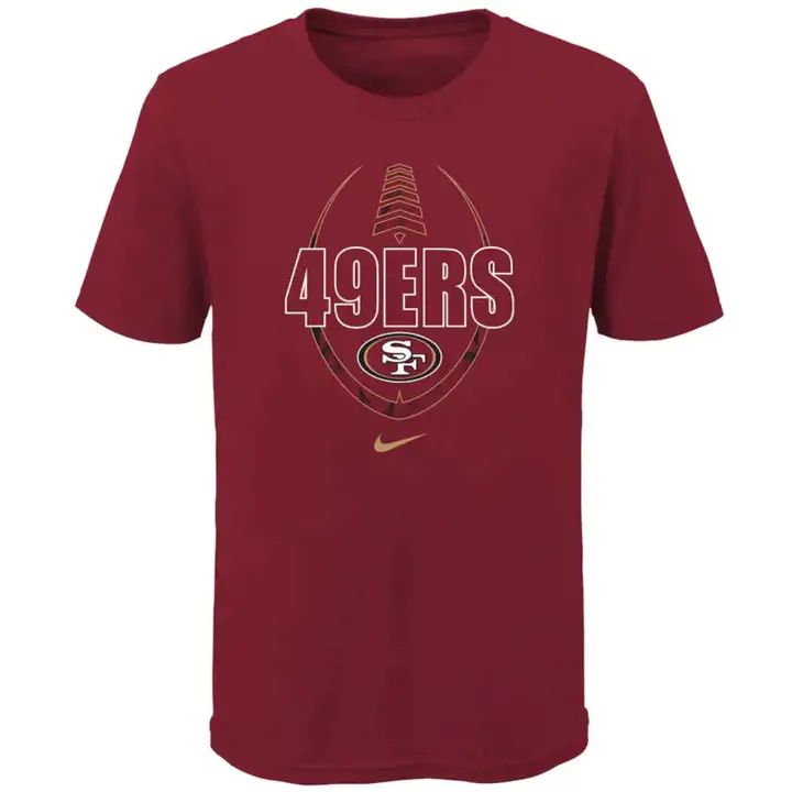 T-shirt icône de football NFL San Francisco 49ers pour jeune 20 rouge