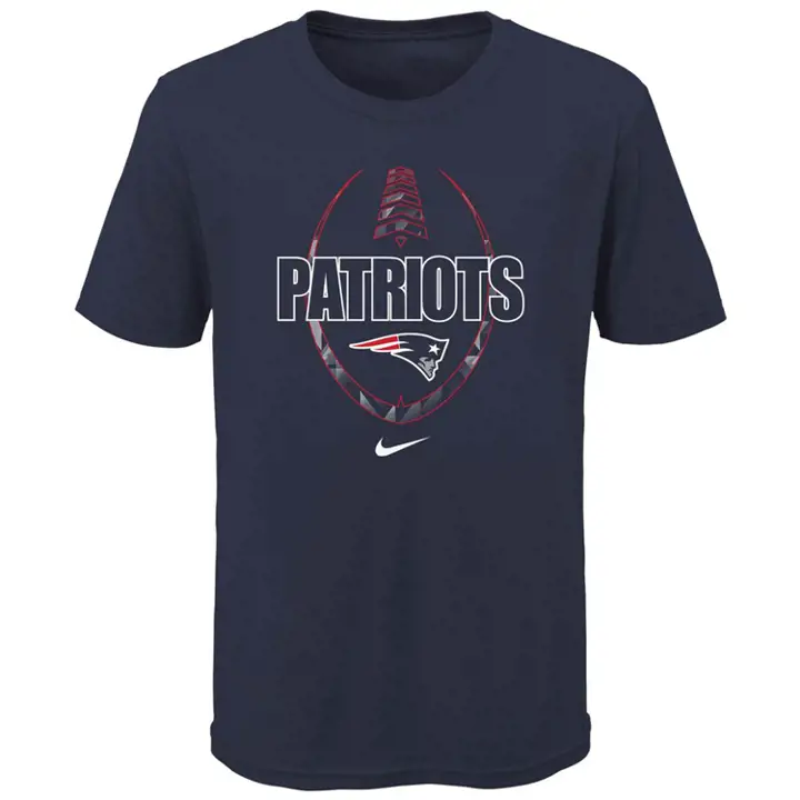 T-shirt icône NFL enfant New England Patriots Football Américain 20 marine