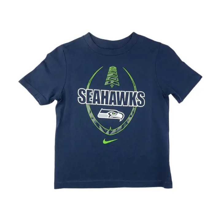 T-shirt icône de football NFL Seattle Seahawks pour enfants 20 marine