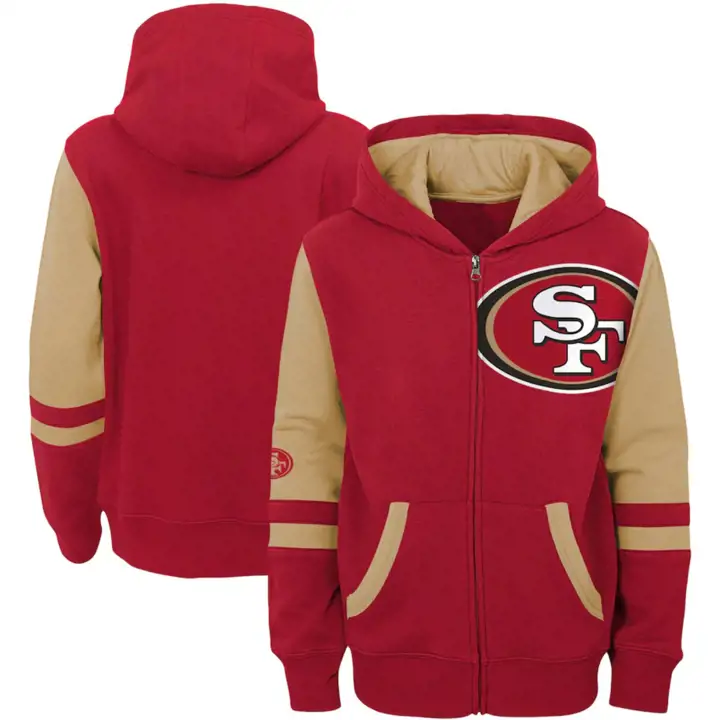 San Francisco 49ers NFL Youth Stadium Full Zip Hoodie 20 rouge