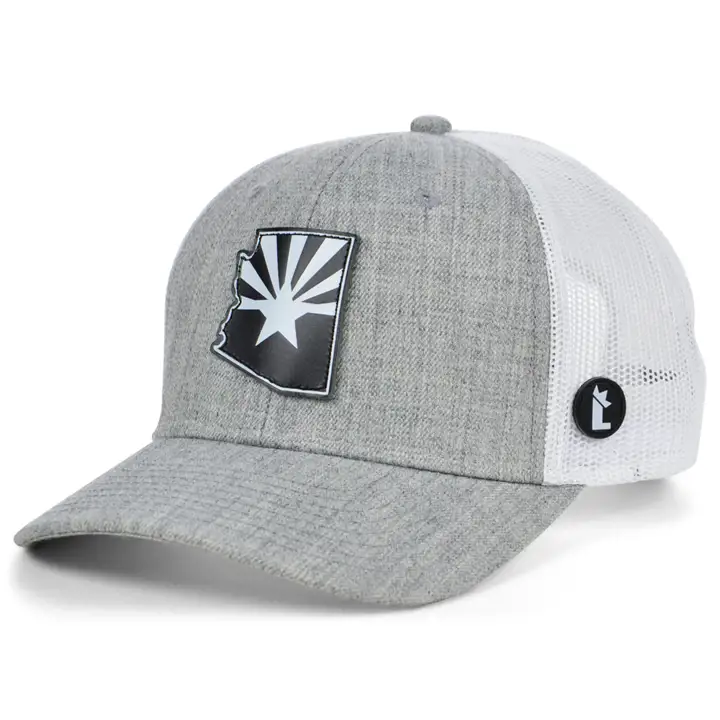 Local Crowns La casquette trucker incurvée Overcast ARIZONA gris/blanc