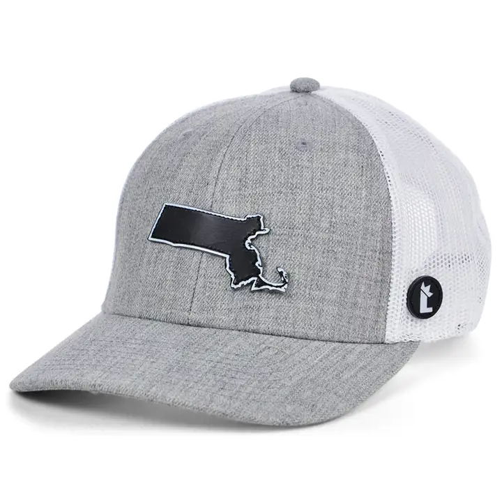 Local Crowns Casquette Courbée Trucker MASSACHUSETTS gris/blc