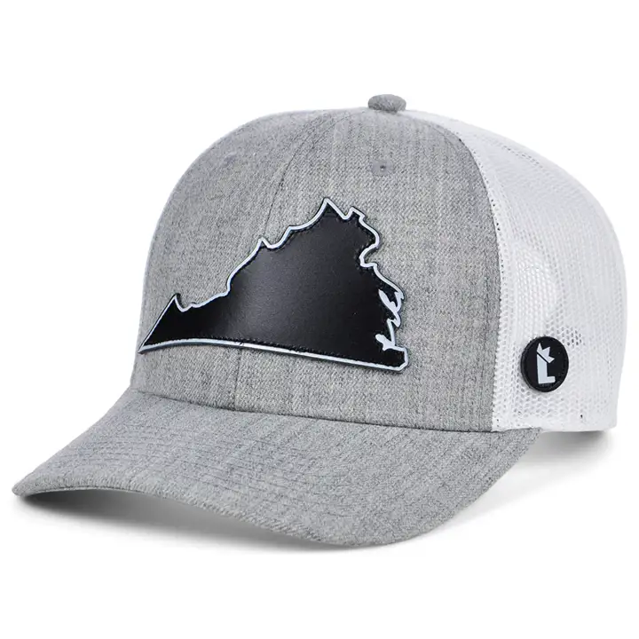 Local Crowns La casquette trucker incurvée Overcast VIRGINIA gris/blanc