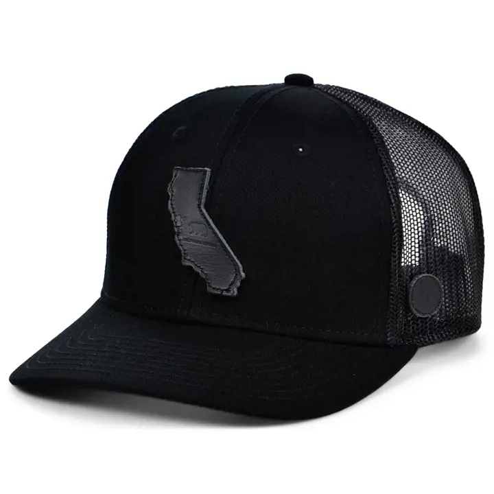 Local Crowns The Nightfall Casquette Trucker Incurvée CALIFORNIA noir/noir