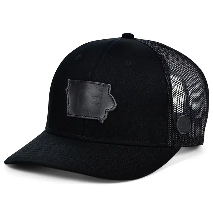 Local Crowns La casquette Trucker incurvée Nightfall IOWA noir/noir