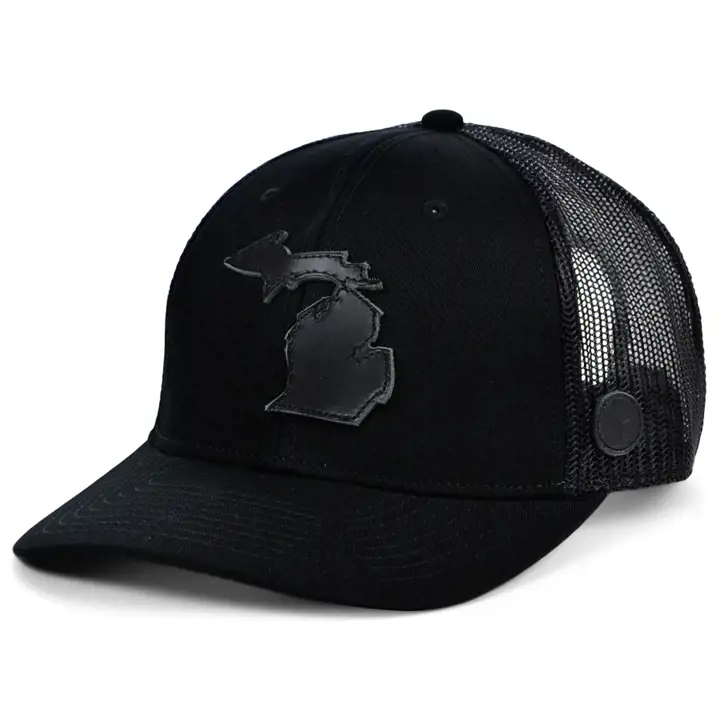 Local Crowns The Nightfall Casquette Trucker Incurvée Michigan noi/noi