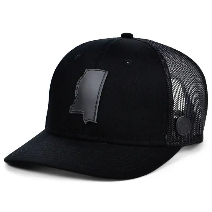 Local Crowns Casquette Courbée Trucker Nightfall MISSISSIPPI noir/noir