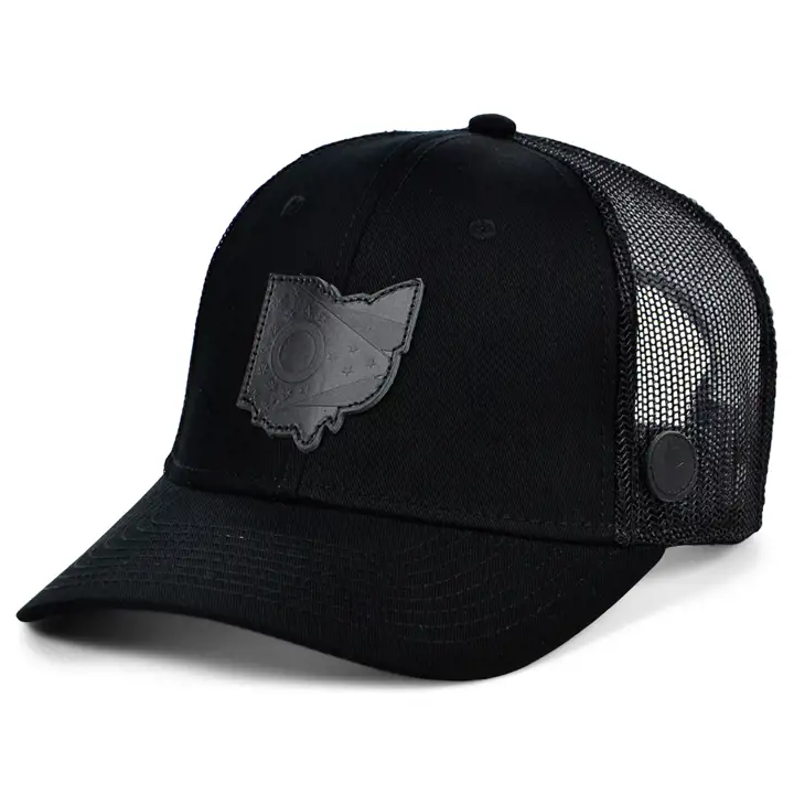 Local Crowns La casquette trucker incurvée Nightfall OHIO noir/noir
