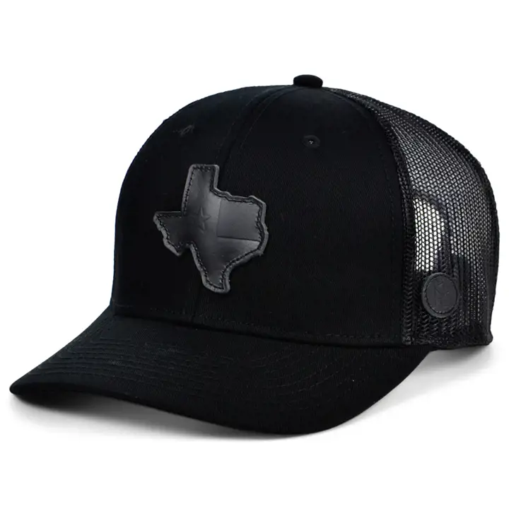 Local Crowns Casquette incurvée Nightfall Trucker Texas noir/noir