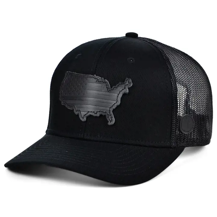 Local Crowns The Nightfall Casquette Trucker Incurvée USA noir/noir