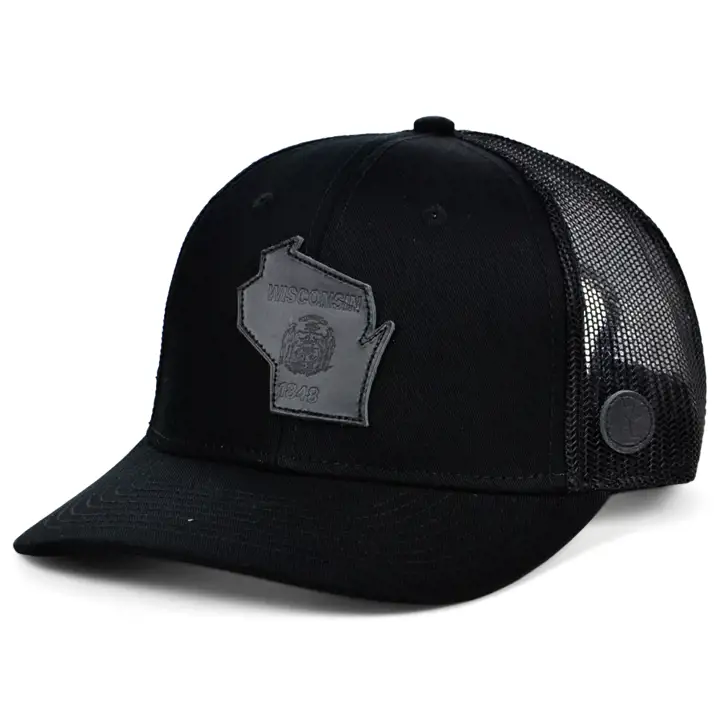 Local Crowns Casquette trucker incurvée The Nightfall WISCONSIN noir/noir