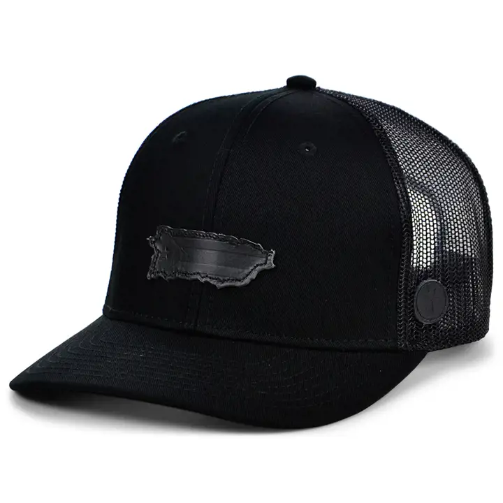 Local Crowns Casquette trucker incurvée The Nightfall PORTO RICO noir/noir