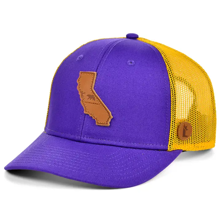 Local Crowns Le Casquette Trucker Courbée CALIFORNIA pur/gl