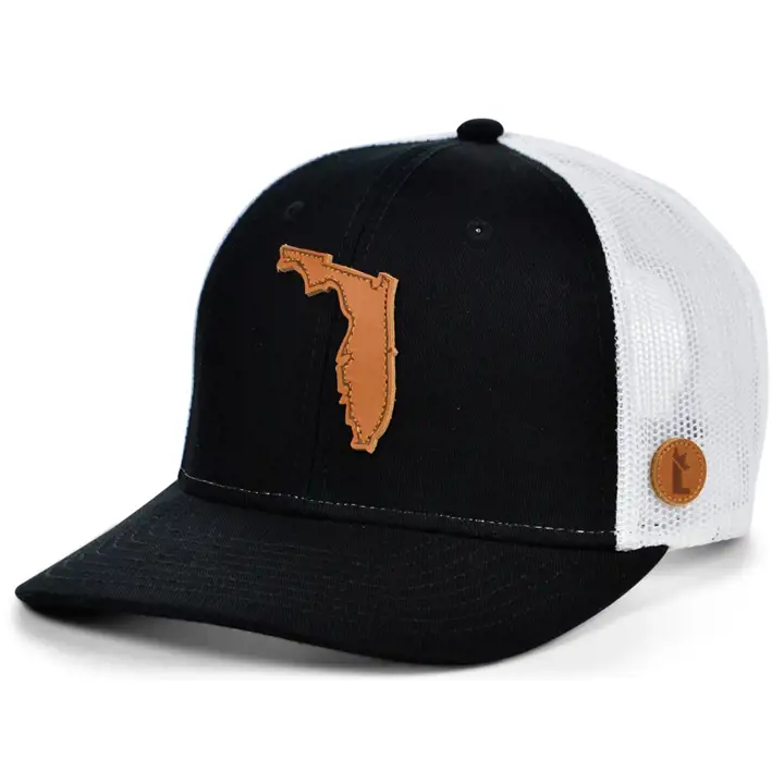 Local Crowns La casquette trucker incurvée The Statement Florida noir/blanc