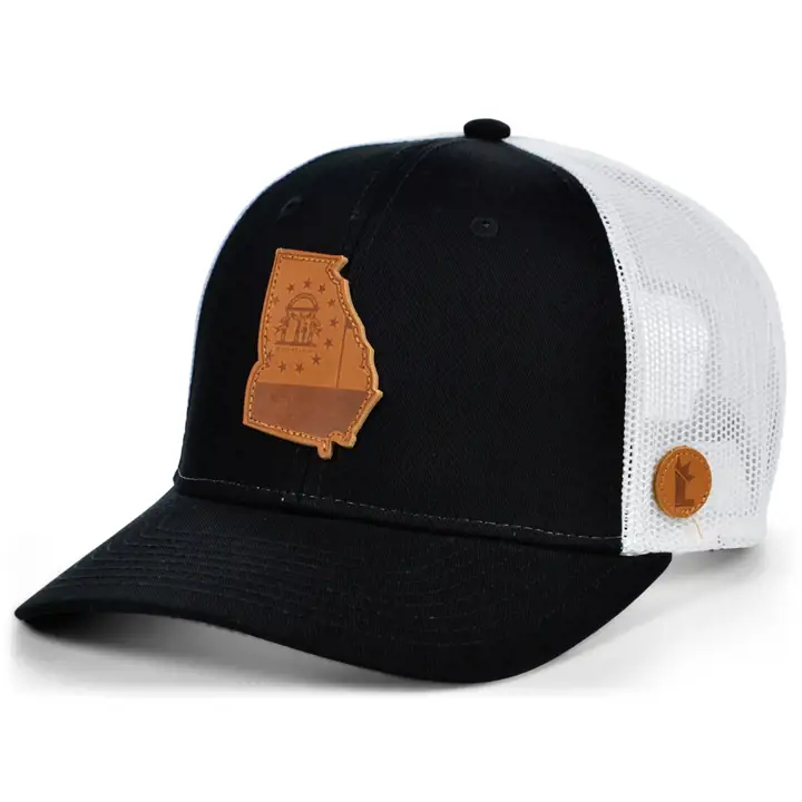 Casquette incurvée Local Crowns The Statement Trucker Georgia noir/blanc