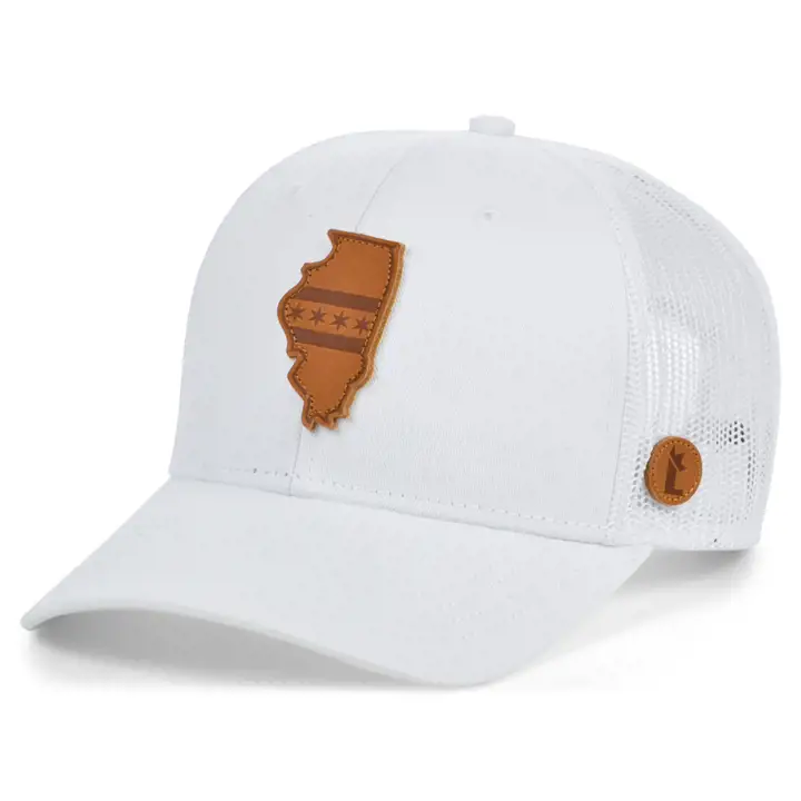 Local Crowns The Statement Curved Trucker Chicago blanc/blanc