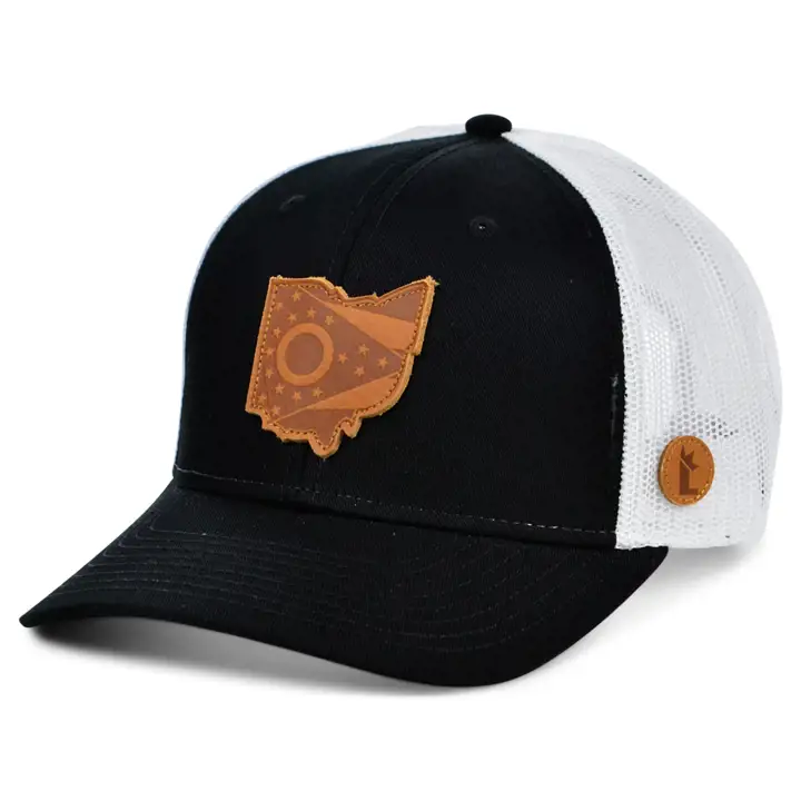 Local Crowns Casquette incurvée trucker The Statement OHIO noir/blanc