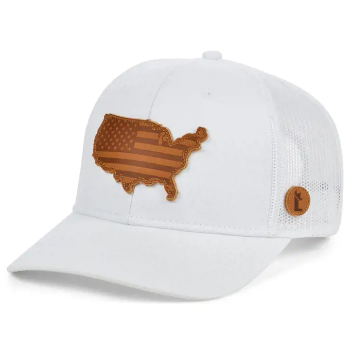 Local Crowns The Statement Casquette Trucker incurvée USA blc/blc