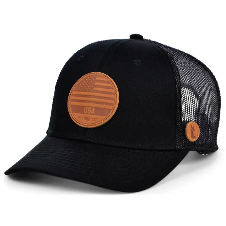 Local Crowns La casquette trucker incurvée « The Established » USA noire
