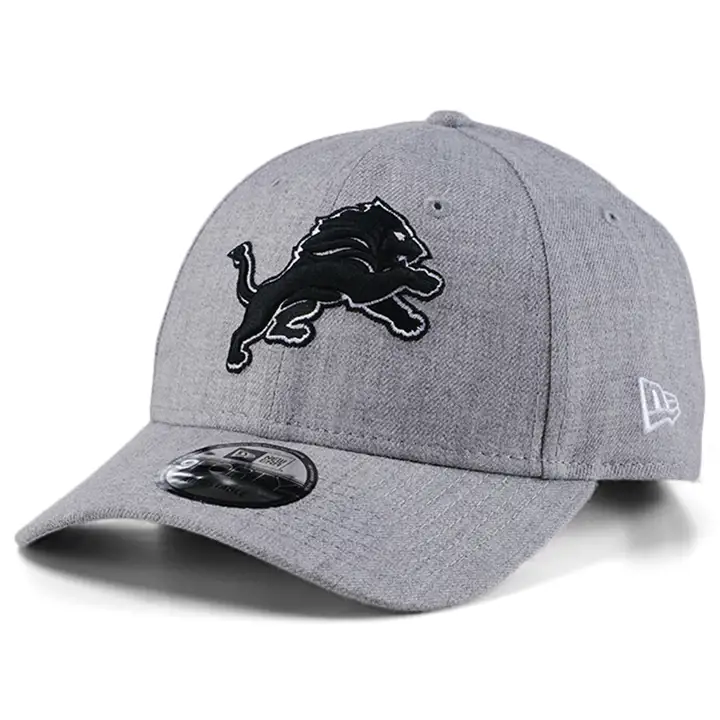 Detroit Lions NFL Casquette 9FORTY Gris Chiné