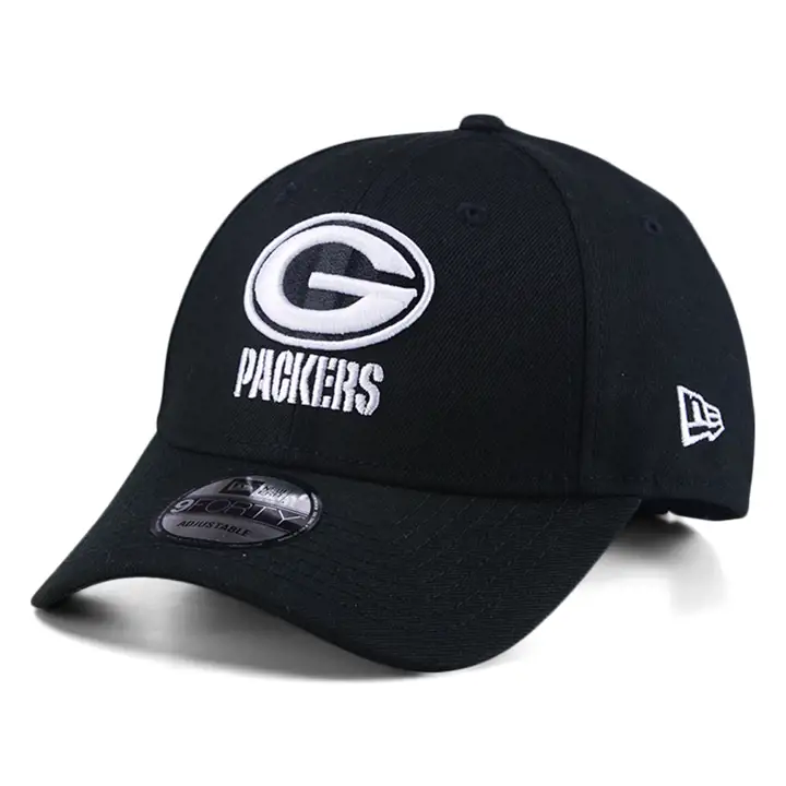 Green Bay Packers NFL BLK/WHT 9FORTY BLK