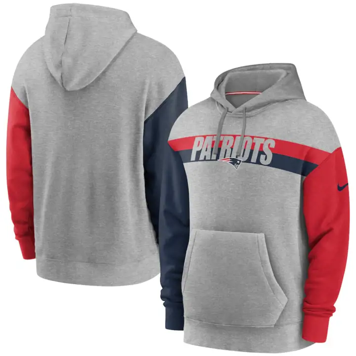 Sweat à capuche enfant New England Patriots NFL Heritage 20 gry
