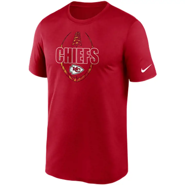 T-shirt icône de football américain NFL Kansas City Chiefs Enfant 20 rouge