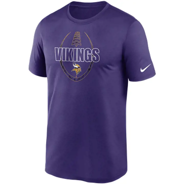T-shirt icône de football NFL Minnesota Vikings pour jeune 20 pur