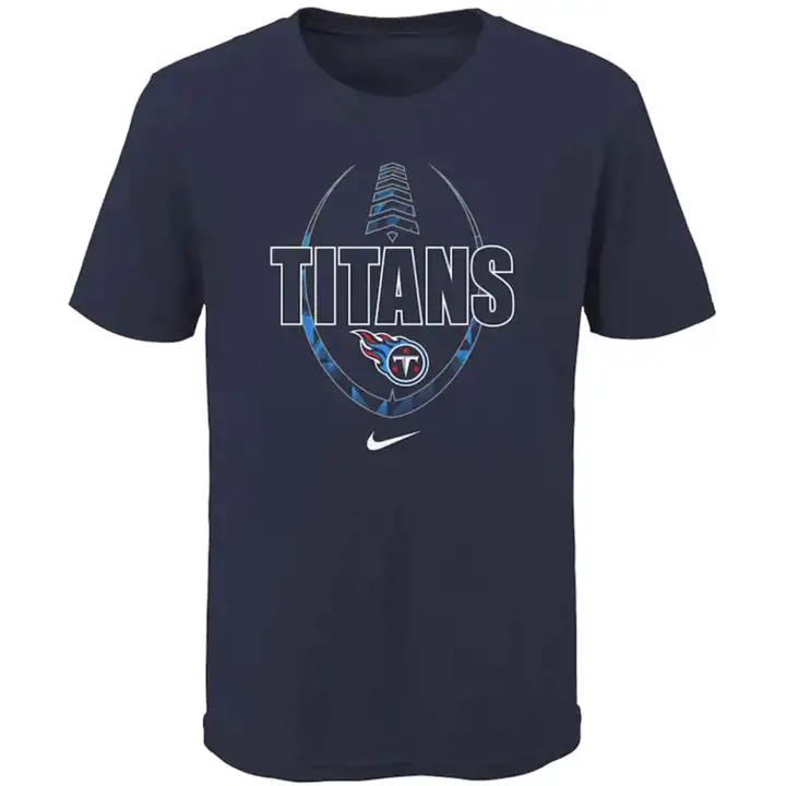 T-shirt icône de football NFL Tennessee Titans pour jeune enfant 20 marine