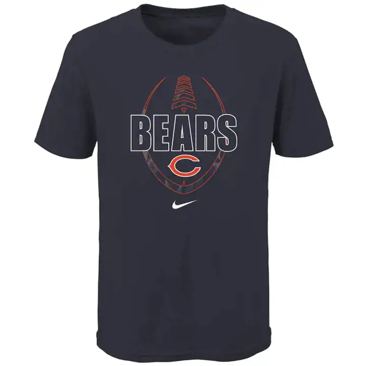 T-shirt icône de football américain NFL pour jeune enfant Chicago Bears 20 marine