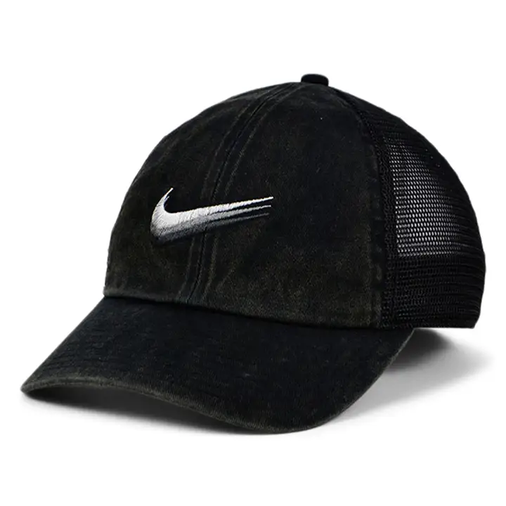 Nike U NSW H86 SWOOSH CURVED BILL TRUCKER NOIR