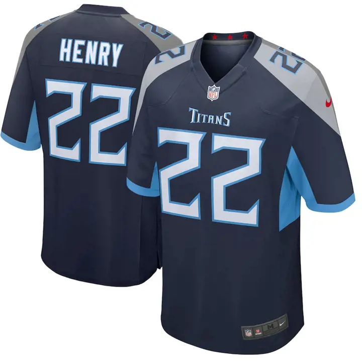 Maillot Enfant NFL Tennessee Titans Henry bleu marine