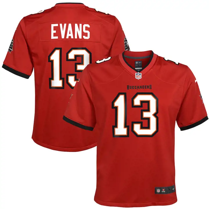 Maillot de match NFL Tampa Bay Buccaneers pour enfant, Evans, rouge