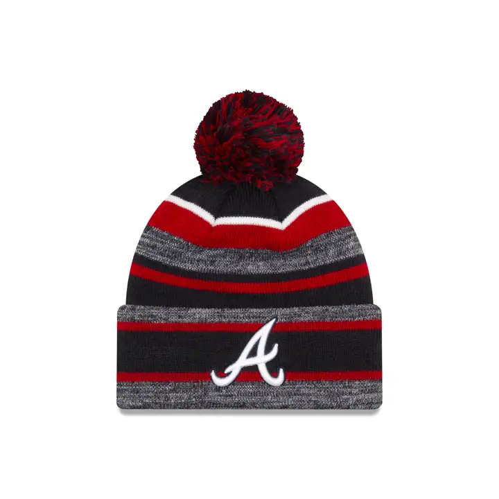 Atlanta Braves MLB NE Marled MB Knit NAVY