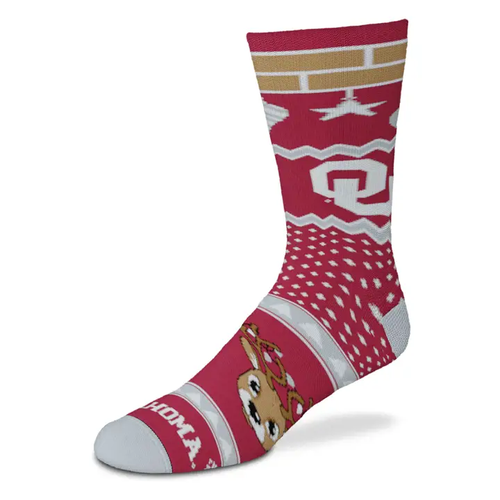 Chaussette Stride NCAA Oklahoma Sooners marron/grise/blanche
