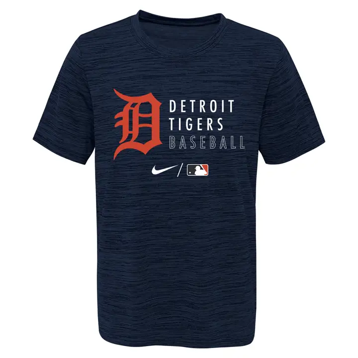T-shirt Velocity MLB Jeune Detroit Tigers 21 MARINE