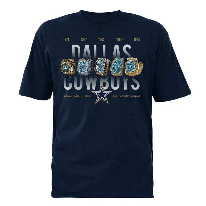 T-shirt Bagues NFL Dallas Cowboys 20 marine