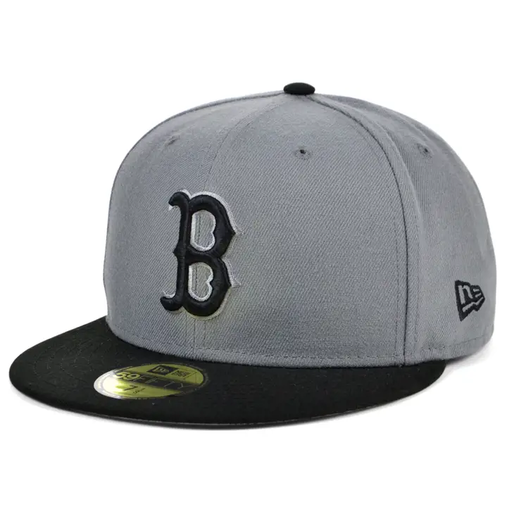 Boston Red Sox MLB BASIC GRAY/BLACK 59FIFTY GRY/BLK
