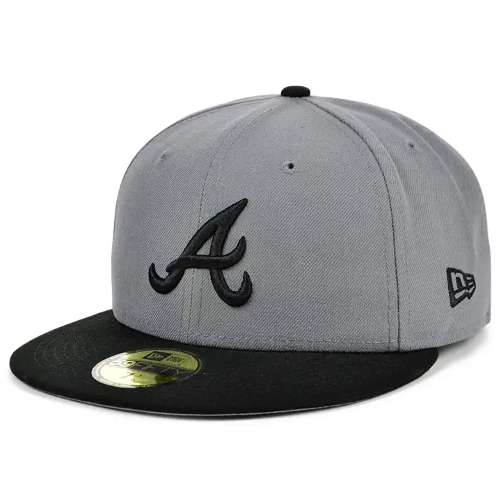 Atlanta Braves MLB CASQUETTE 59FIFTY GRIS/NOIR CLASSIQUE