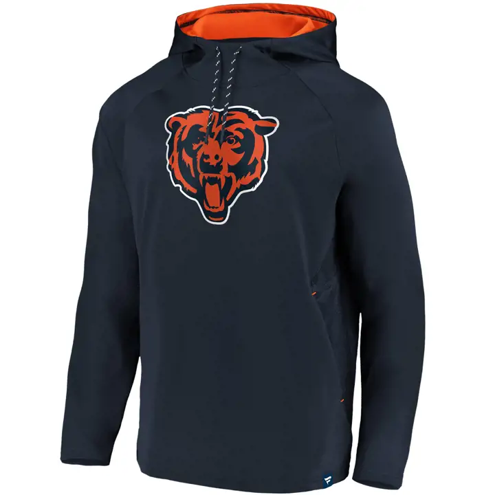 CHICAGO BEARS NFL Sweat à capuche gaufré Defender 20 marine