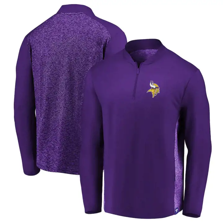 MINNESOTA VIKINGS NFL Clutch Modern 1/4 Zip 20  blanc