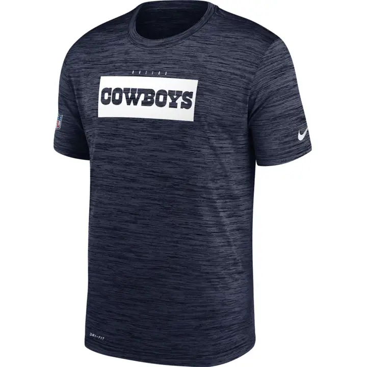 T-shirt d'entraînement Velocity marine Dallas Cowboys NFL Legend