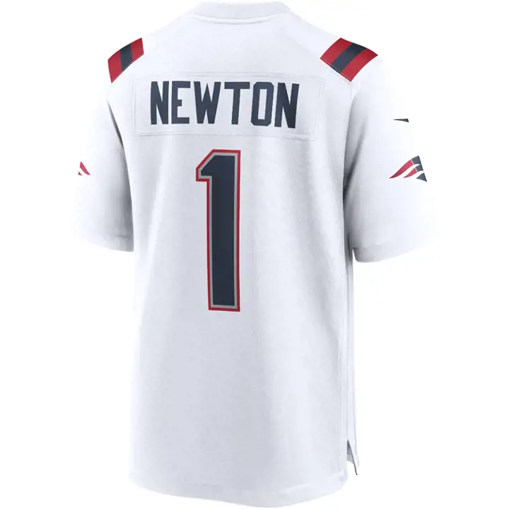 PATRIOTS NFL Maillot de match Cam Newton blc
