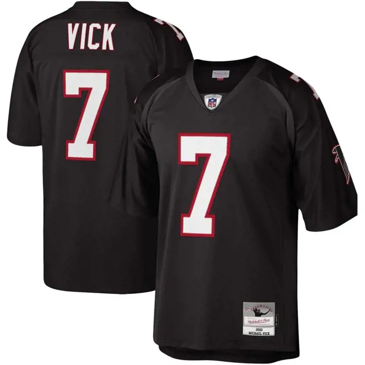 FALCONS NFL M&N Replica Throwback Jersey Michael Vick BLK