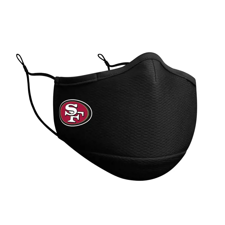 Masque facial sur le terrain des 49ers de San Francisco NOIR