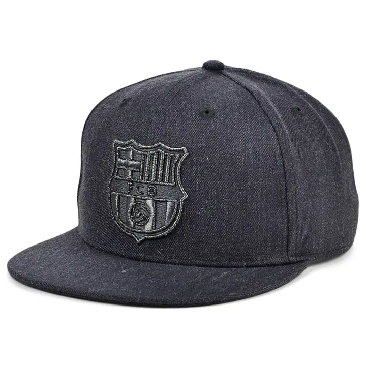 FC Barcelone Football FI PLATINUM CASQUETTE À VISIÈRE PLATE noire