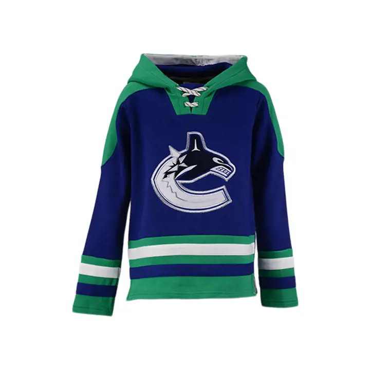 Vancouver Canucks LNH Chandail à Capuche Indémodable Jeunesse Bleu